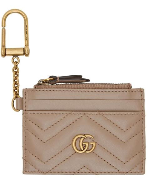 gucci mens key holder|Gucci card holder with keychain.